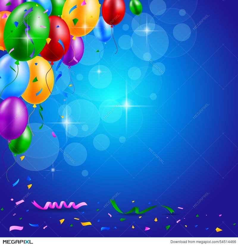 Blue Birthday Background