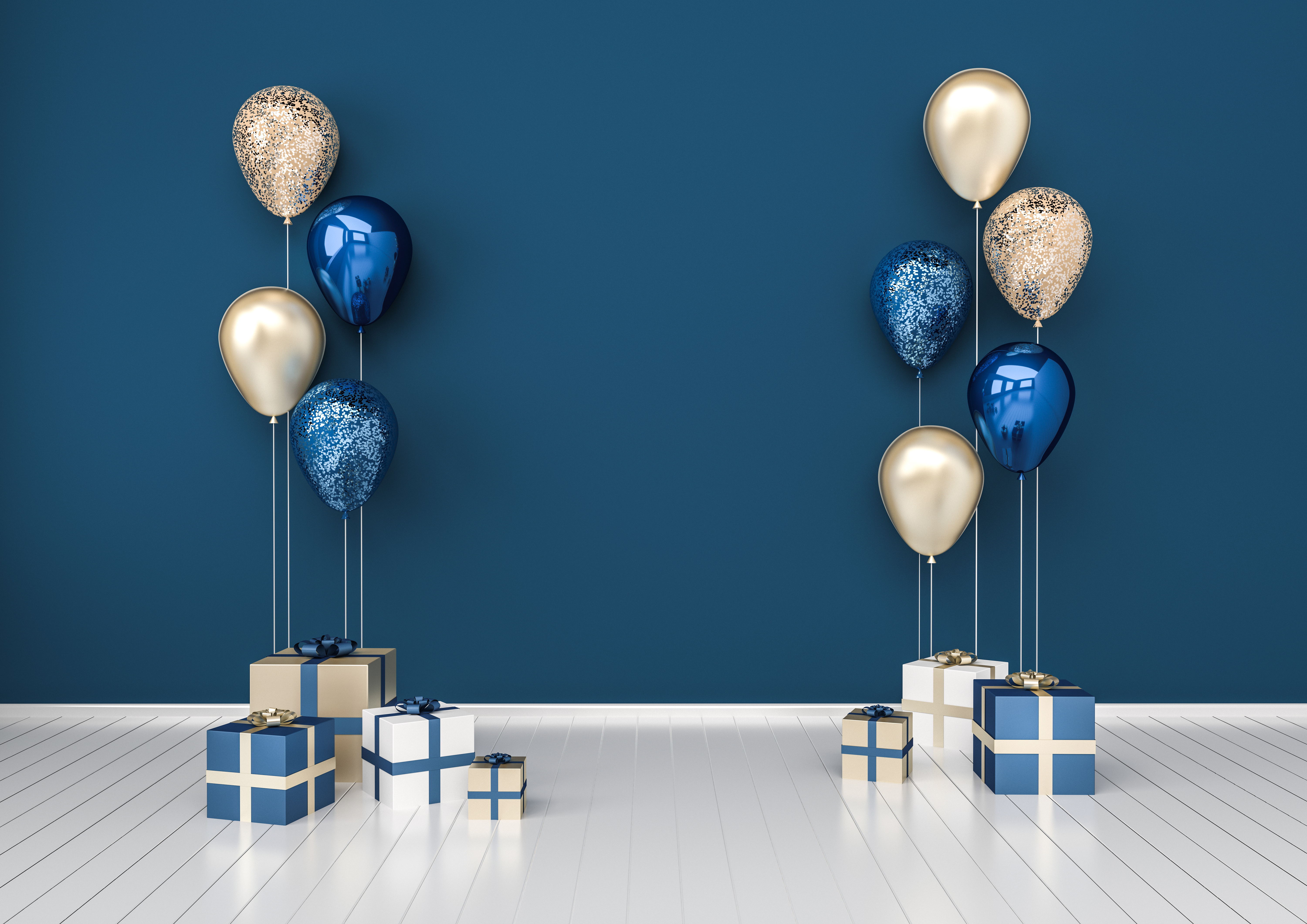 Blue Birthday Background