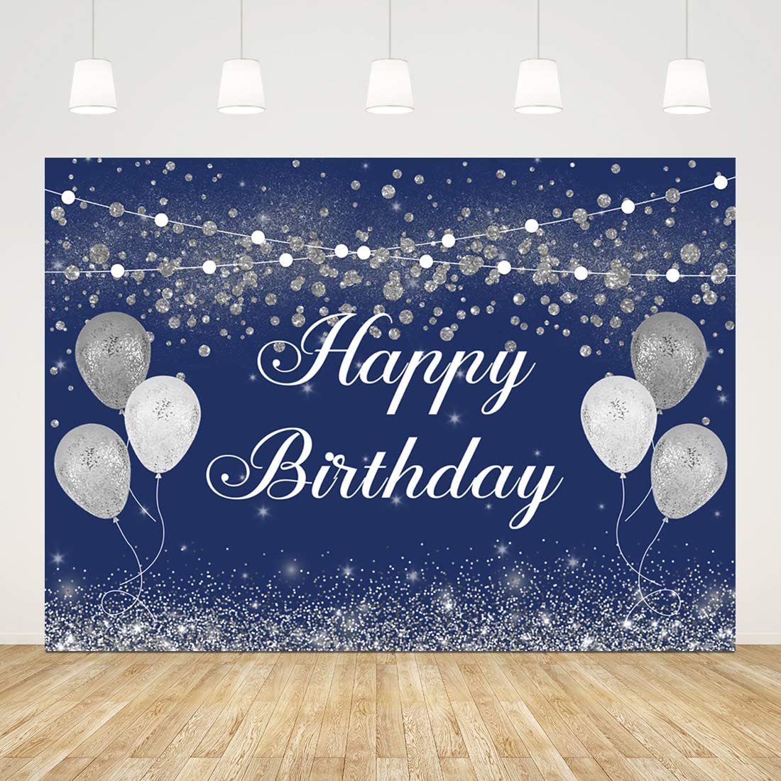 Blue Birthday Background