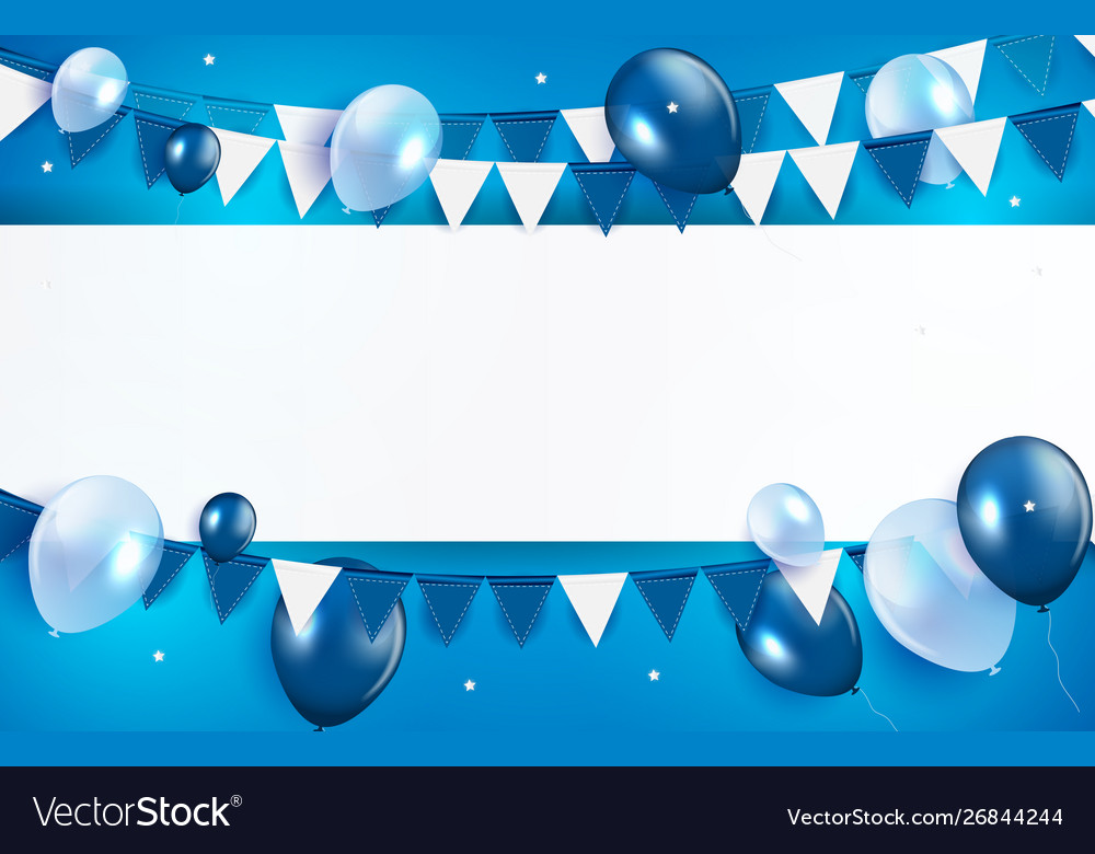 Blue Birthday Background