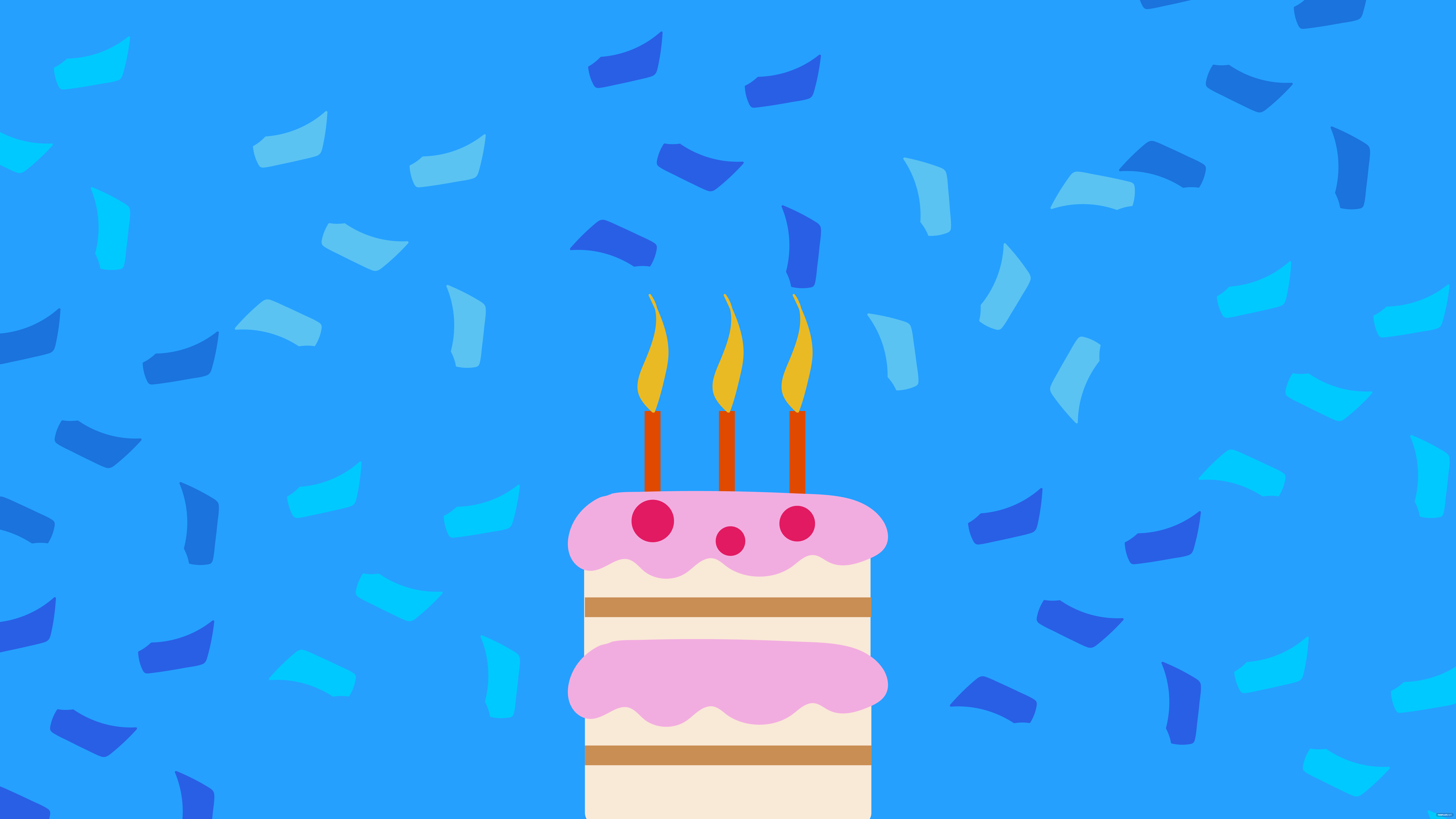 Blue Birthday Background