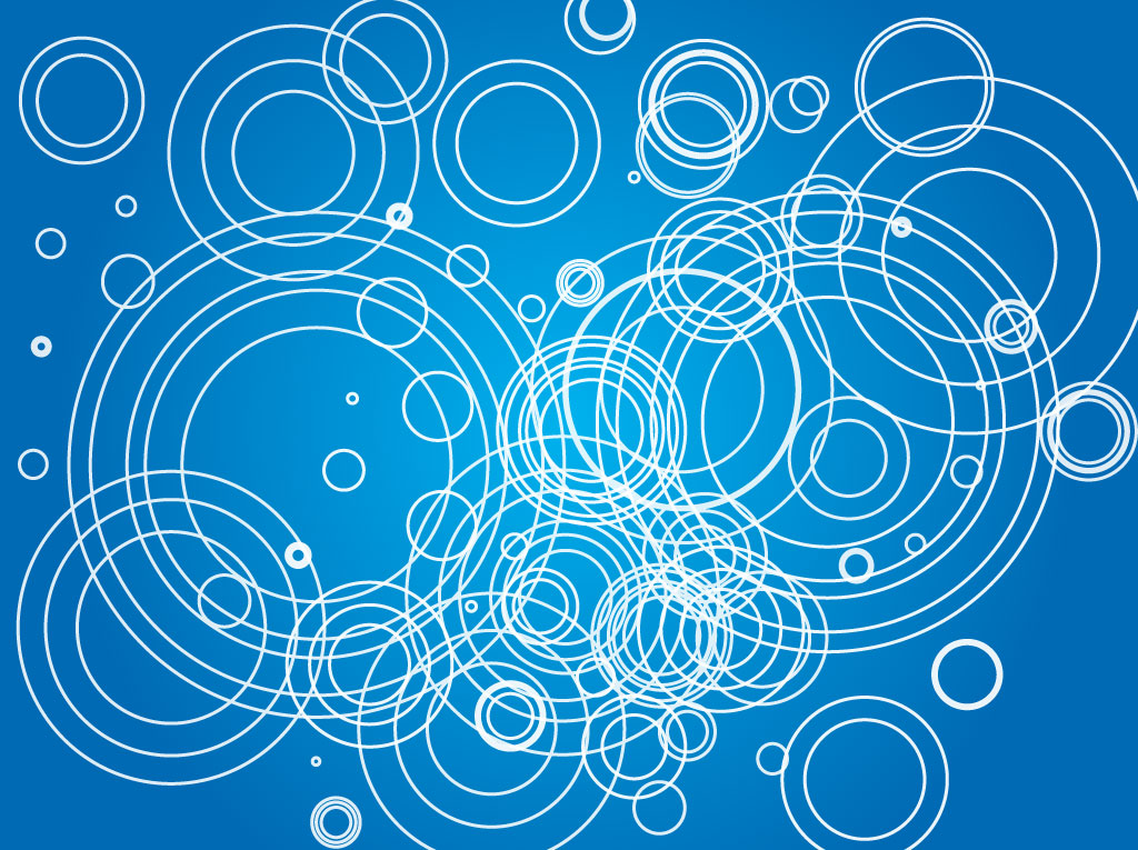 Blue Circles Background
