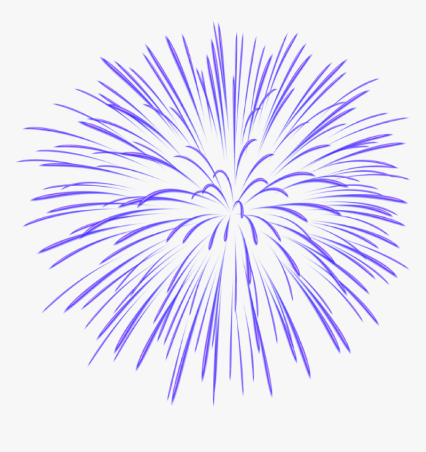 Blue Fireworks Background