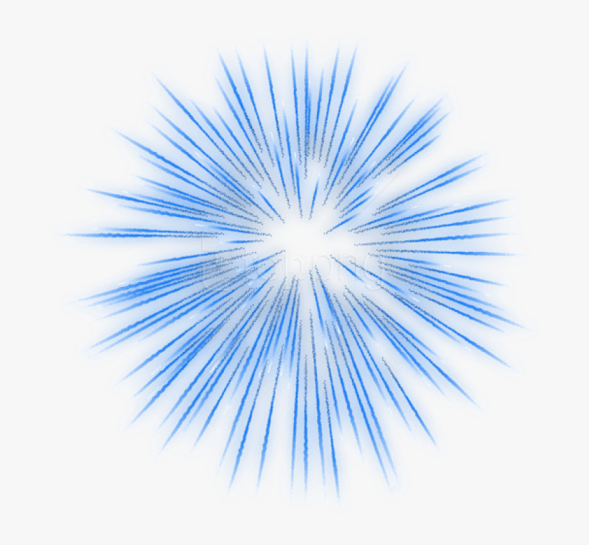 Blue Fireworks Background