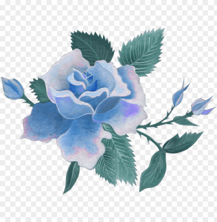 Blue Flowery Background