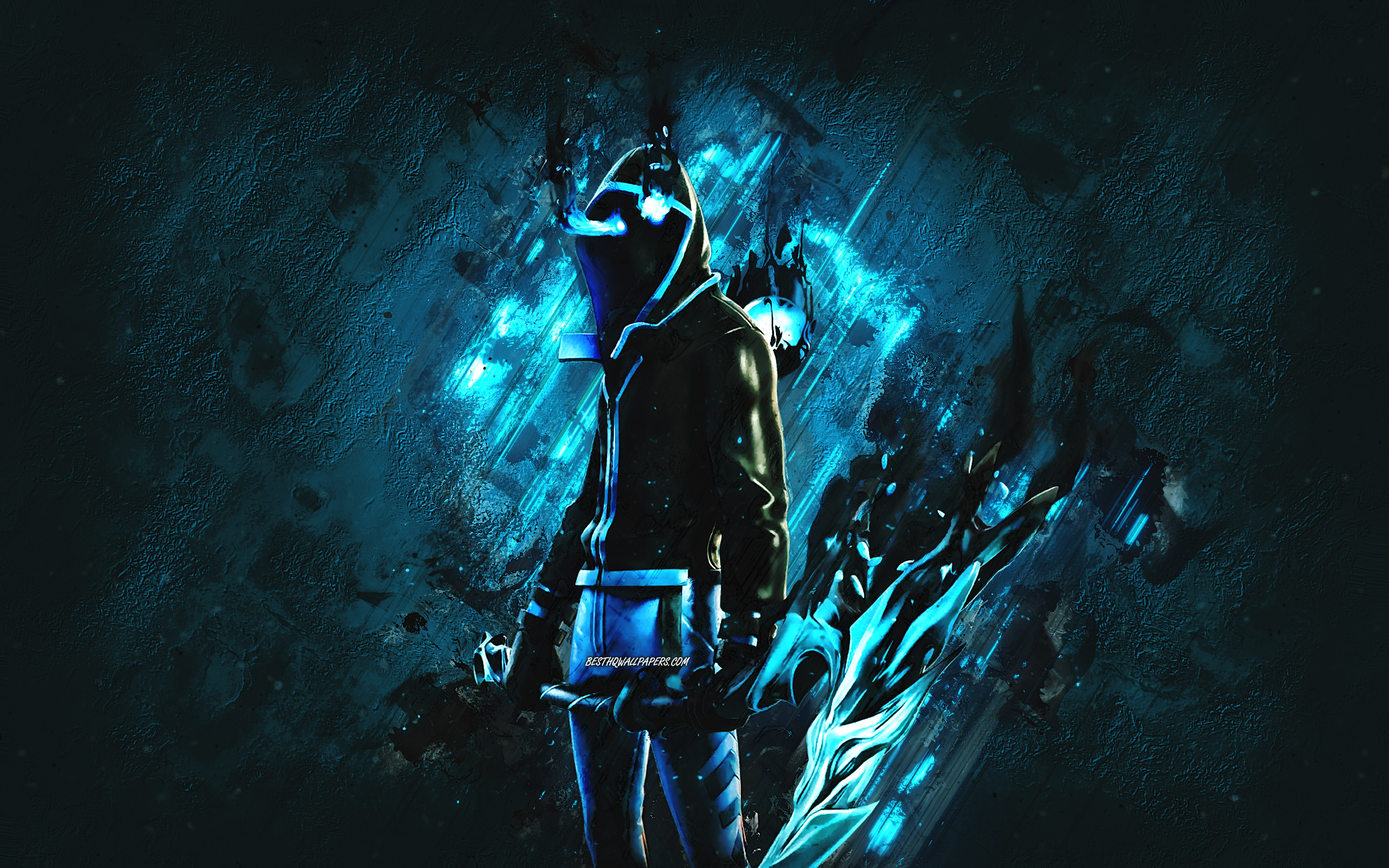 Blue Fortnite Background