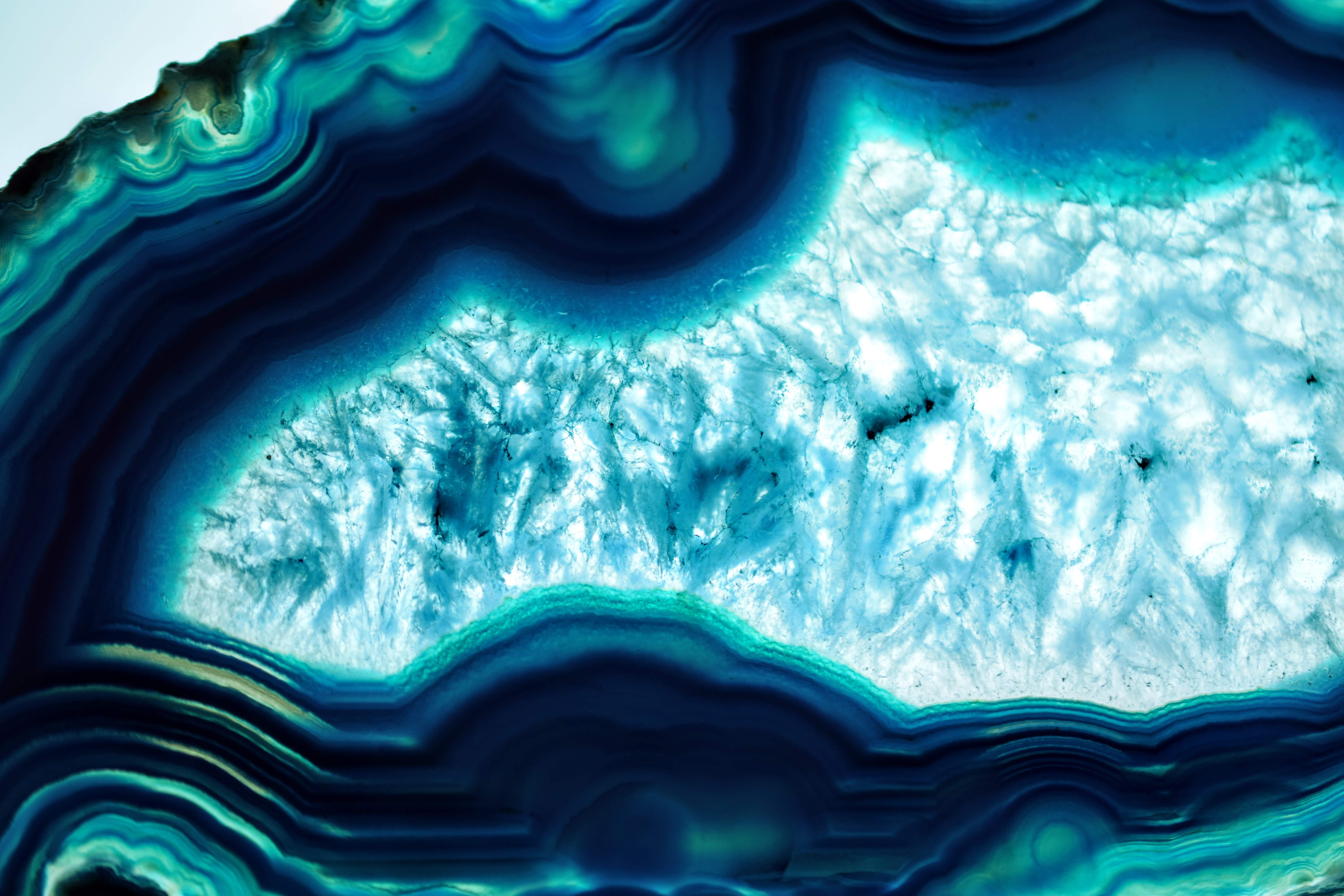 Blue Geode Background