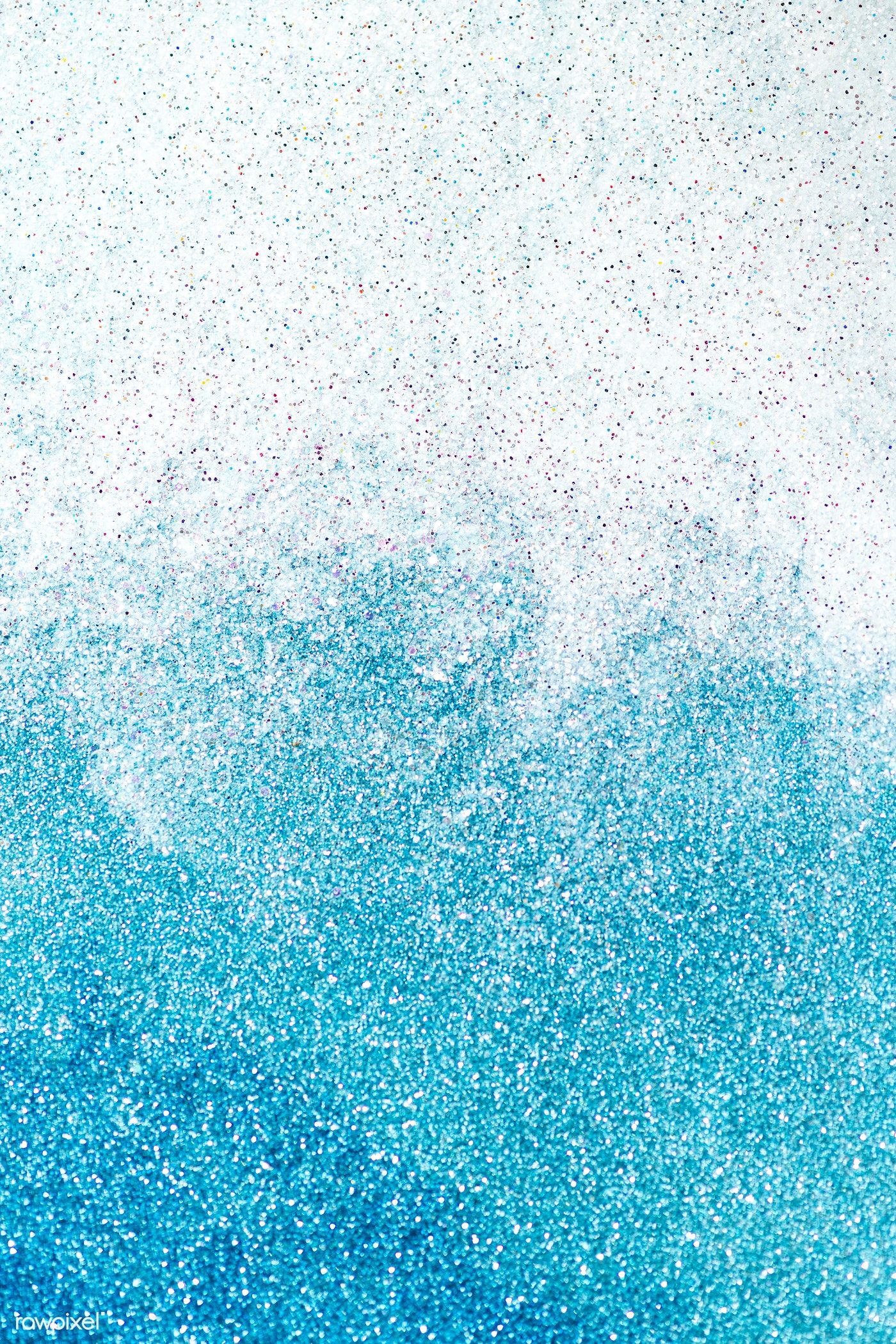 Blue Glitter Background