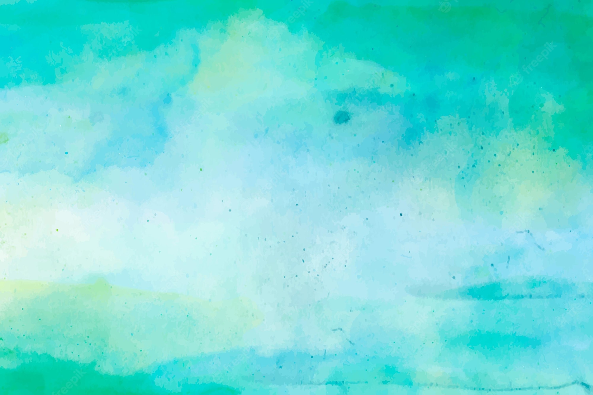 Blue Green Watercolor Background