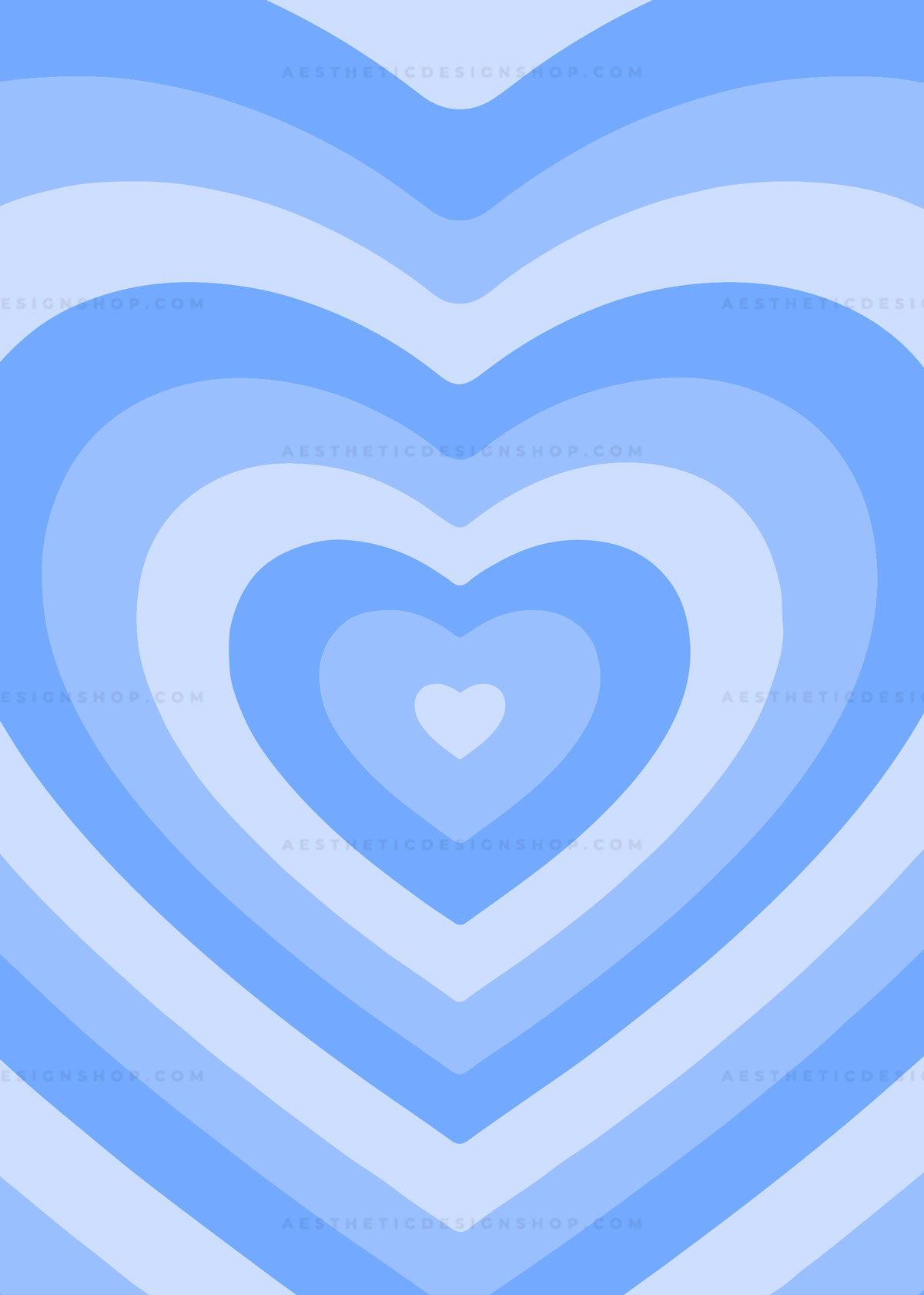 Blue Hearts Background