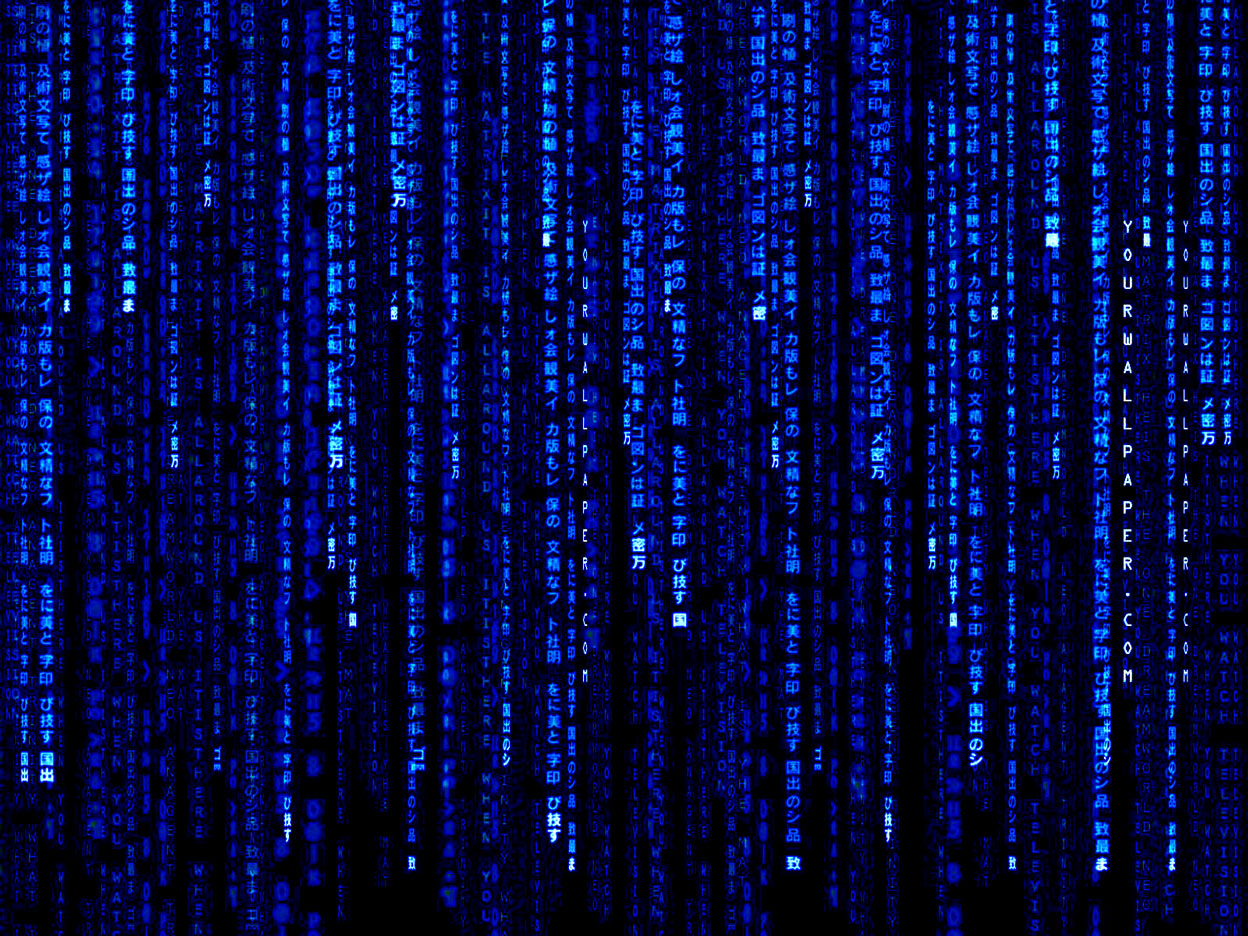 Blue Matrix Background