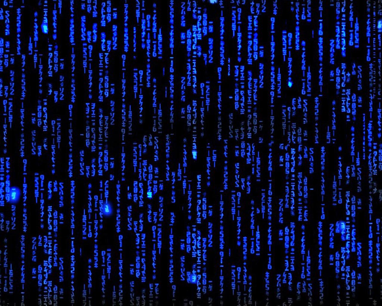 Blue Matrix Background