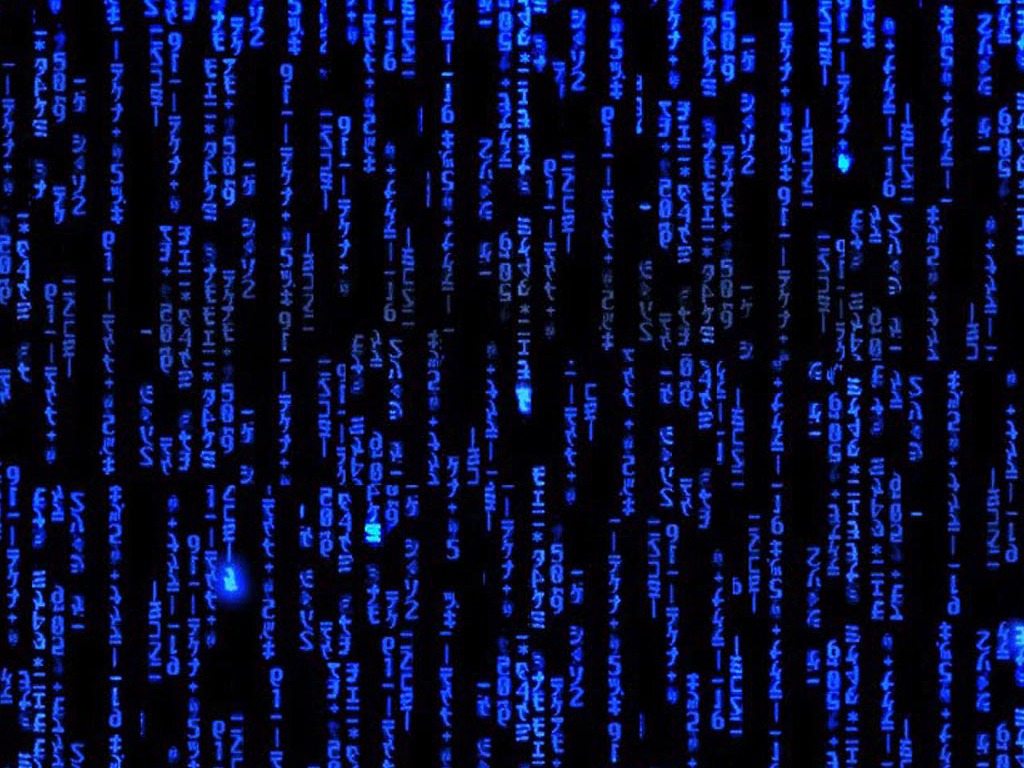 Blue Matrix Background