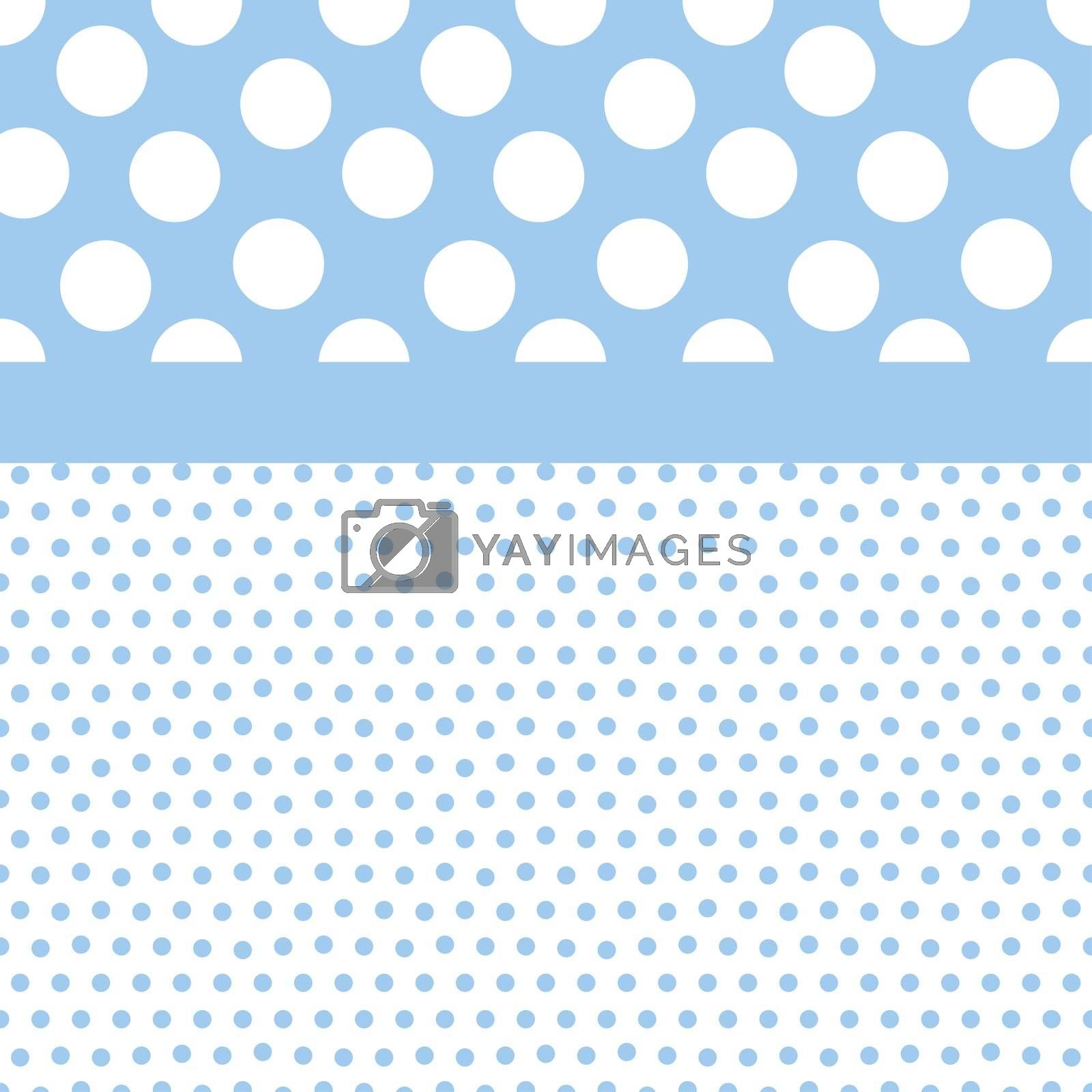 Blue Polka Dot Background