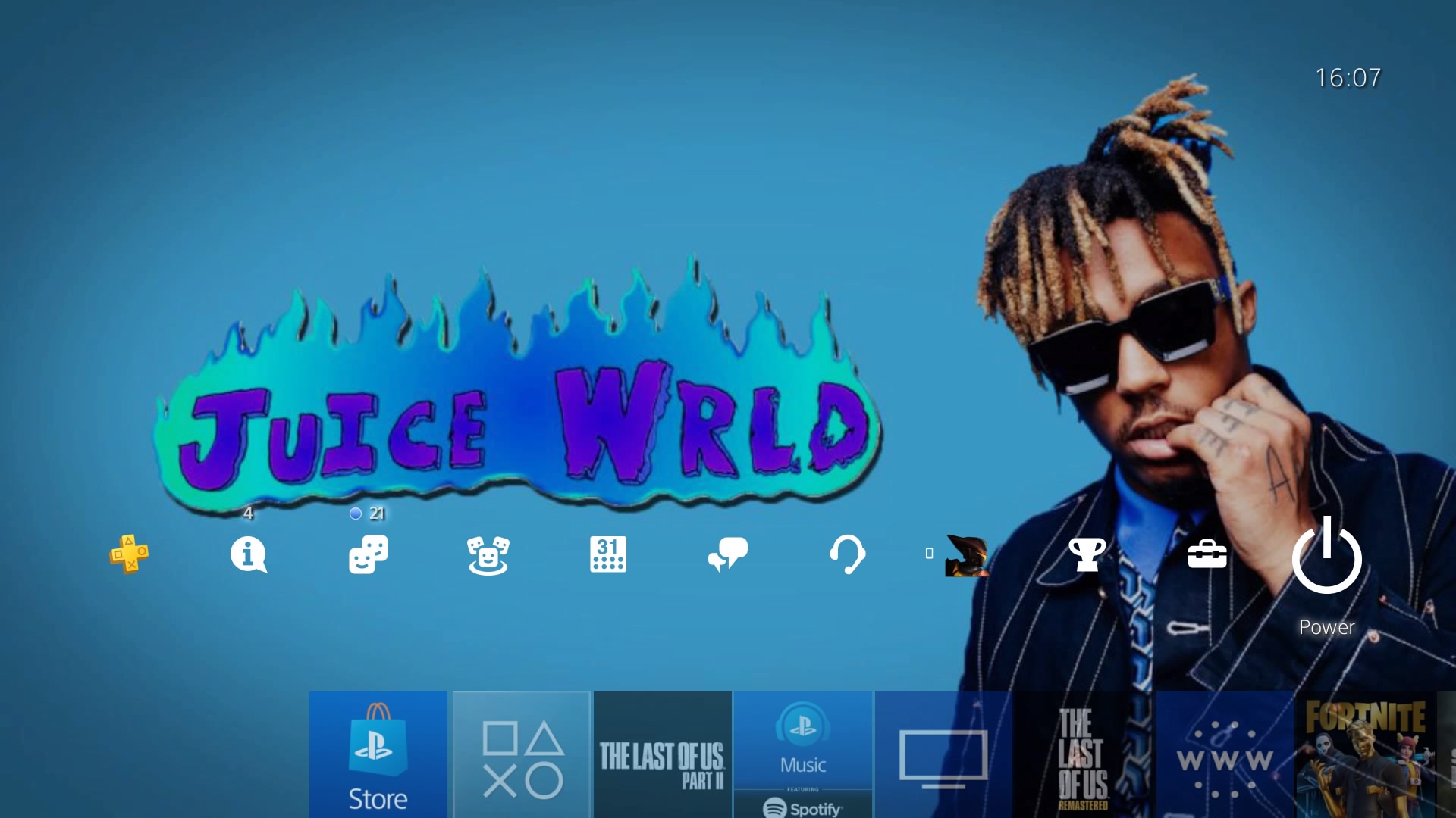 Blue Ps4 Background