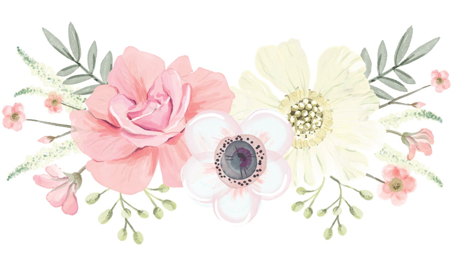 Boho Flowers Background