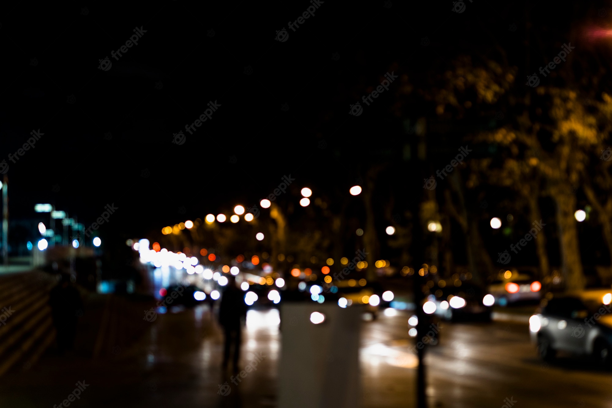 Bokeh City Background