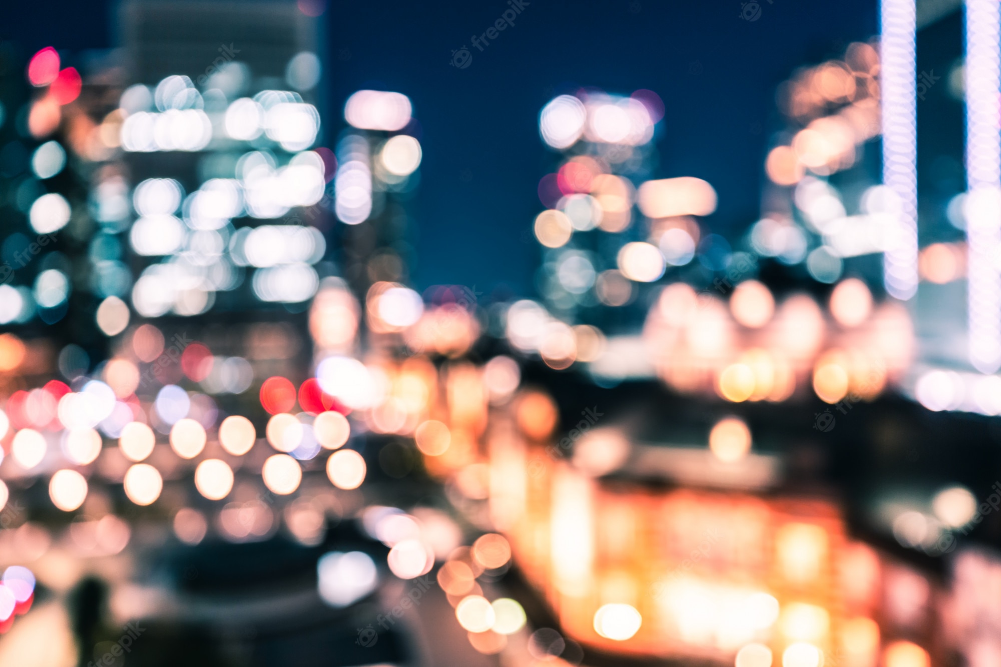 Bokeh City Background