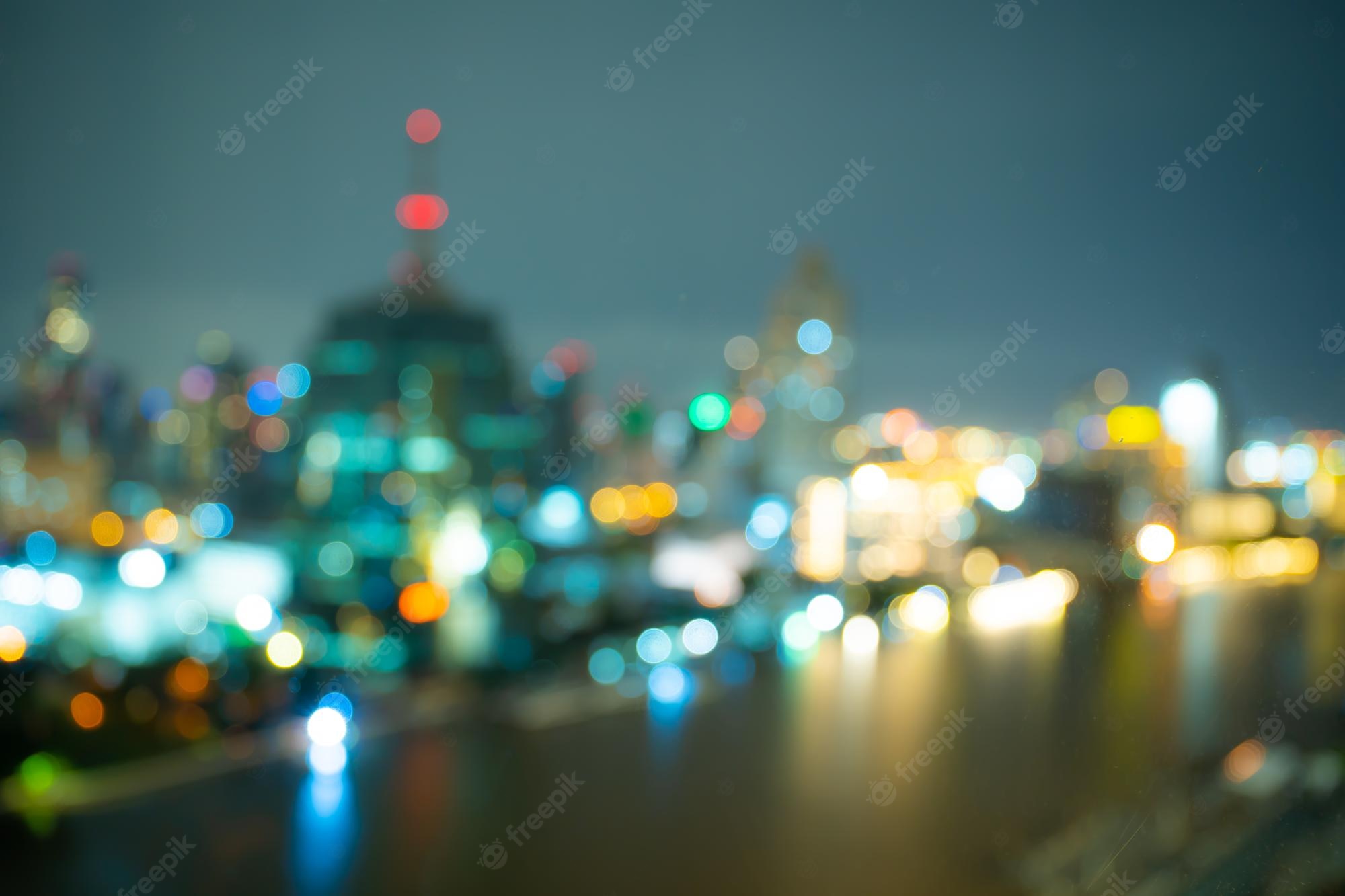 Bokeh City Background