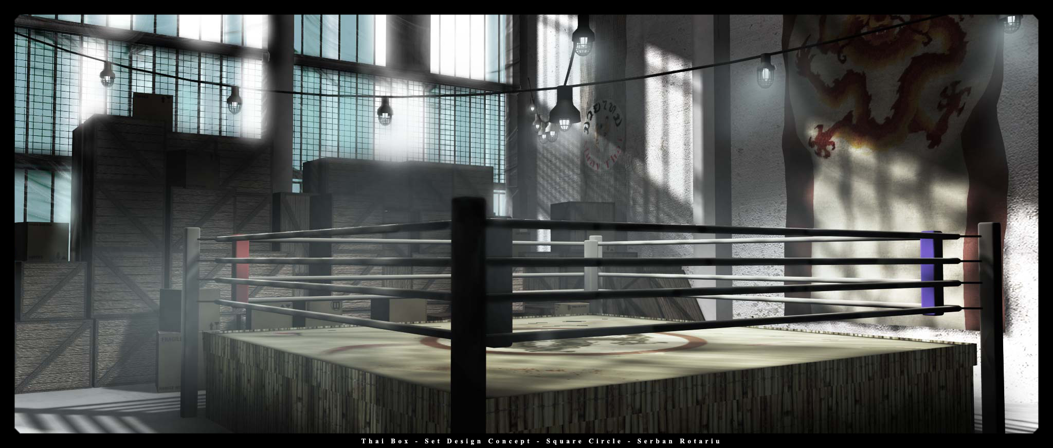 Boxing Gym Background