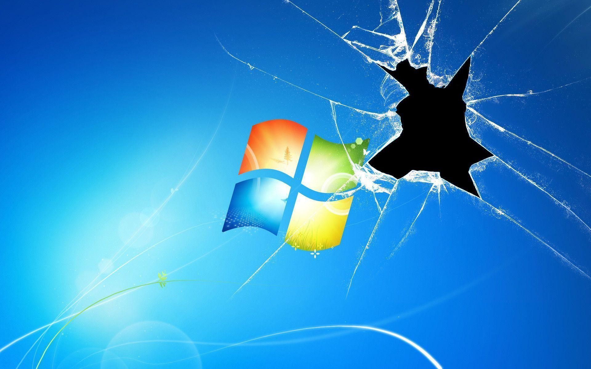 Broken Computer Background