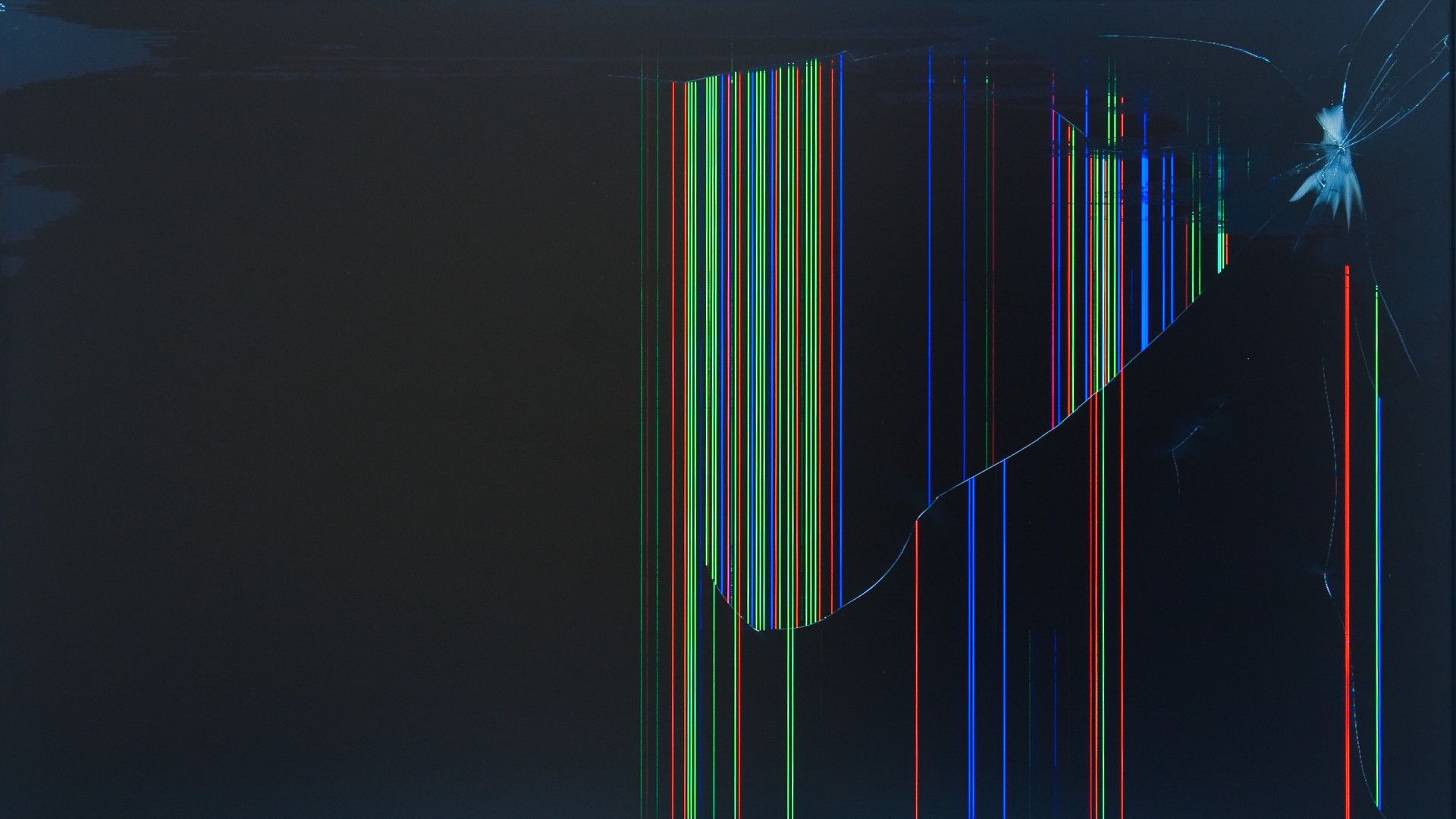 Broken Computer Screen Background