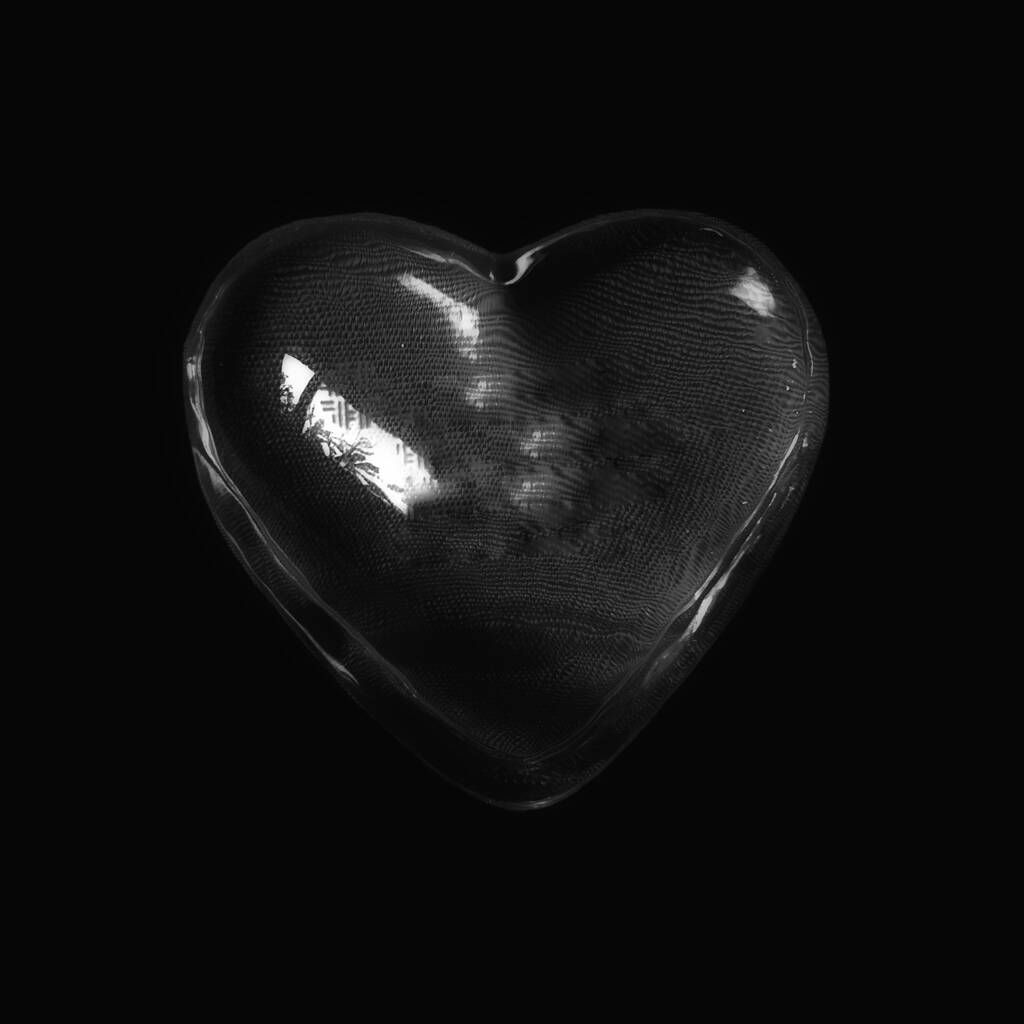 Broken Heart Black Background