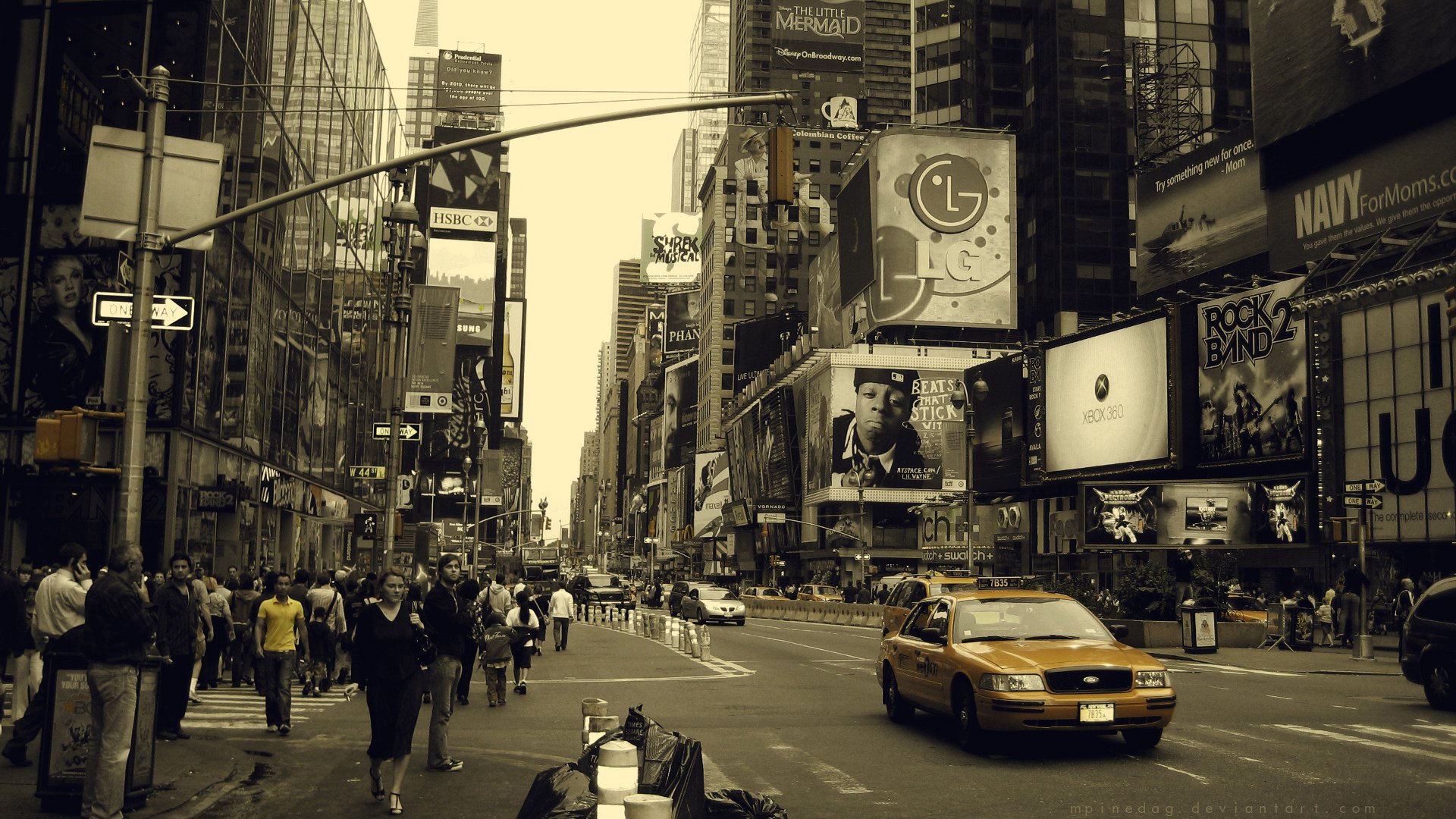 Busy Street Background