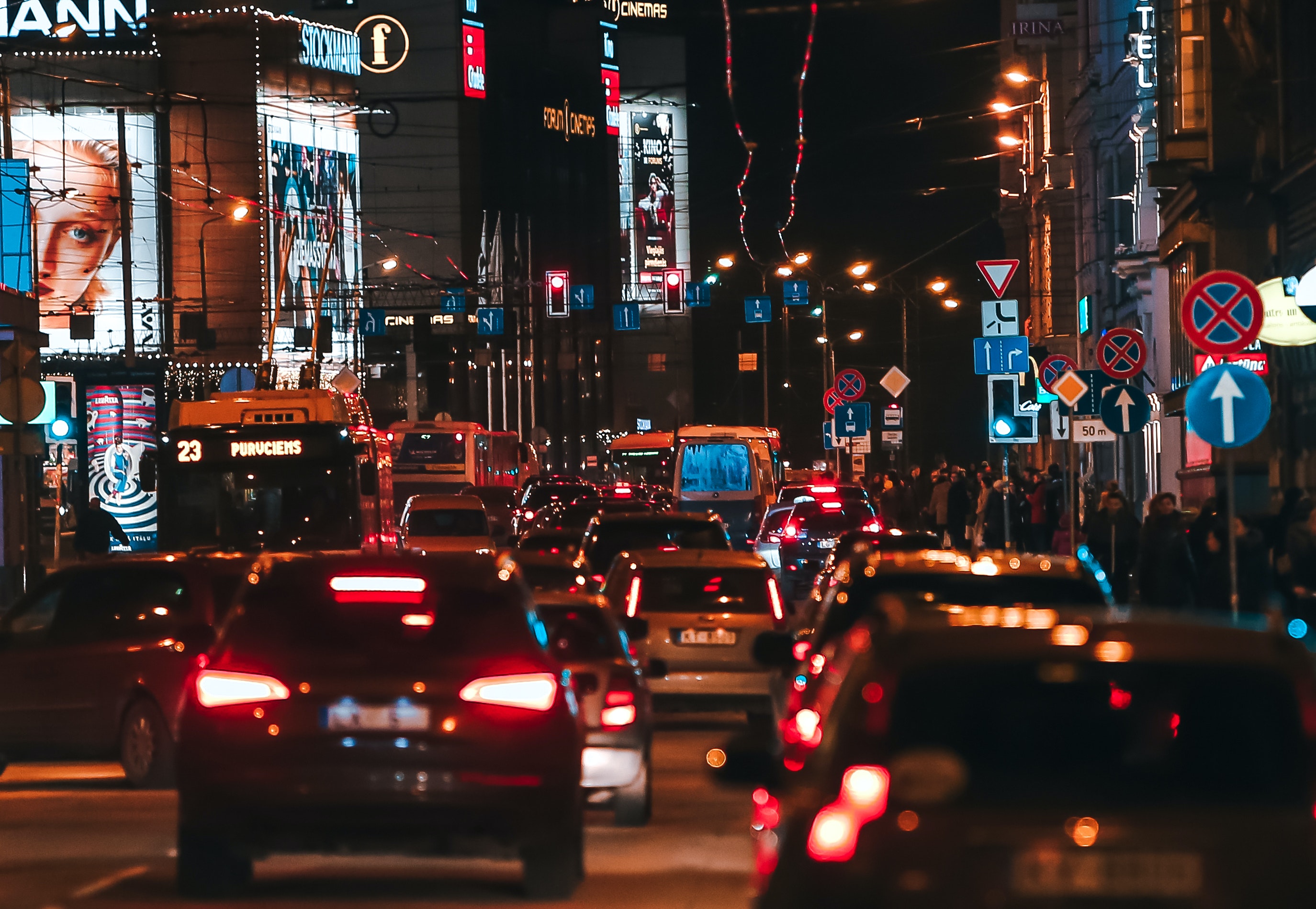 Busy Street Background