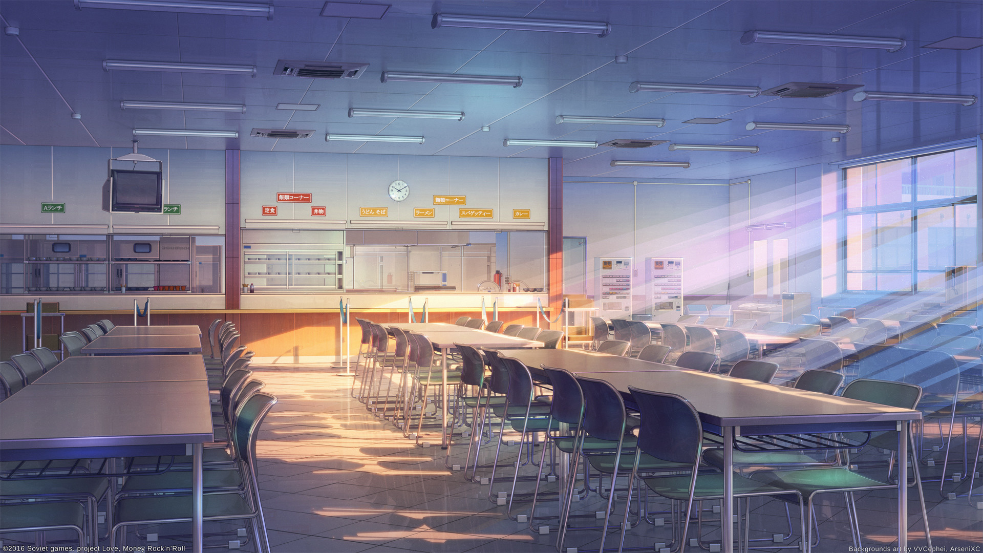 Cafe Anime Background