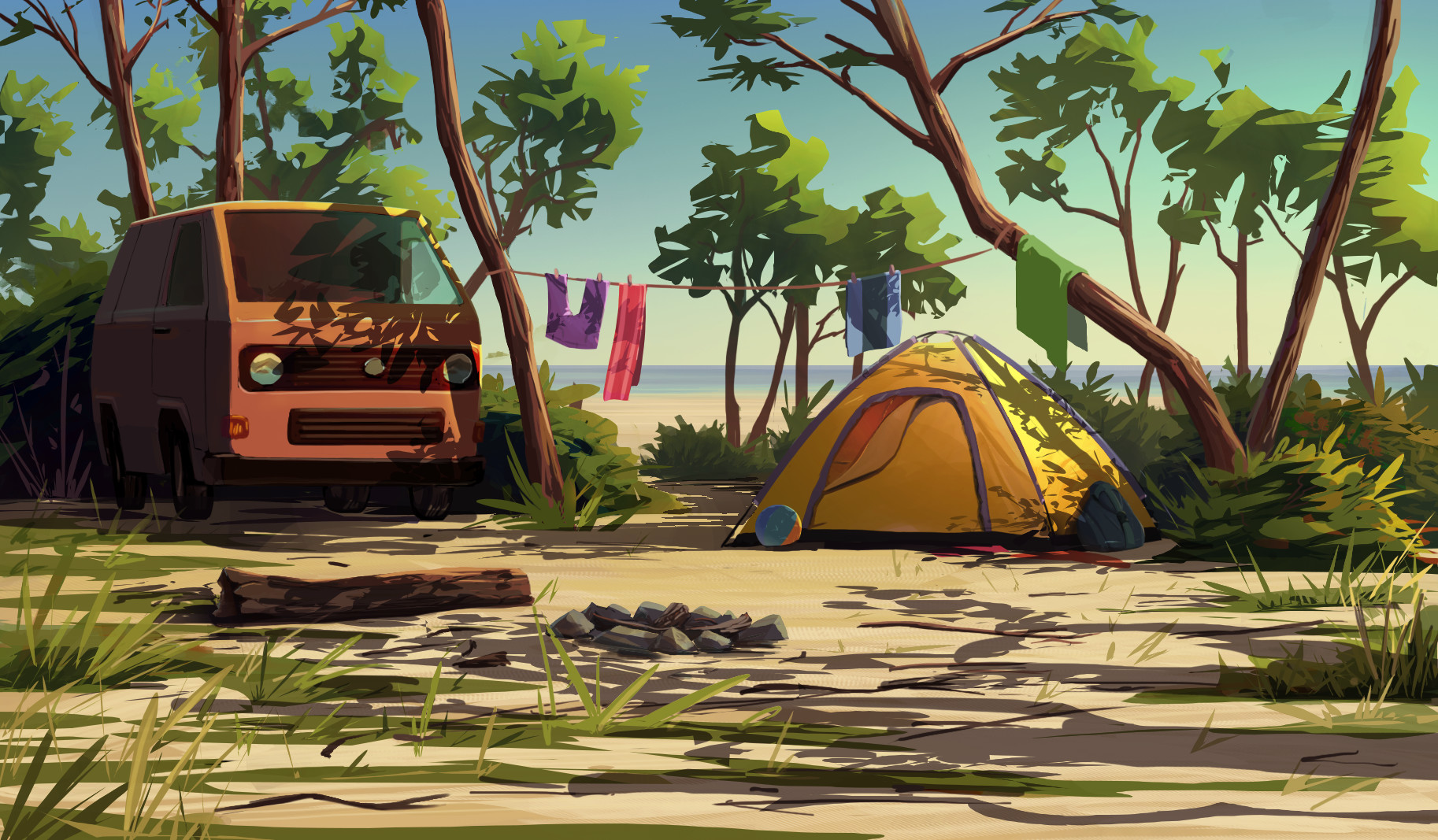 Camping Background