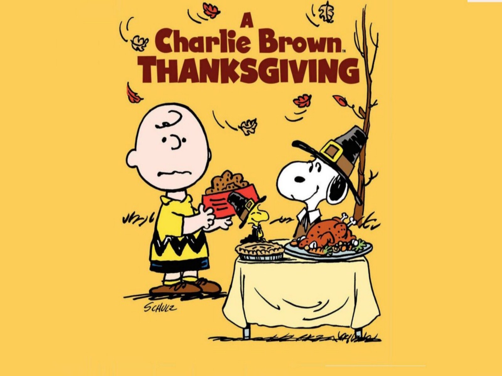 Charlie Brown Thanksgiving Background