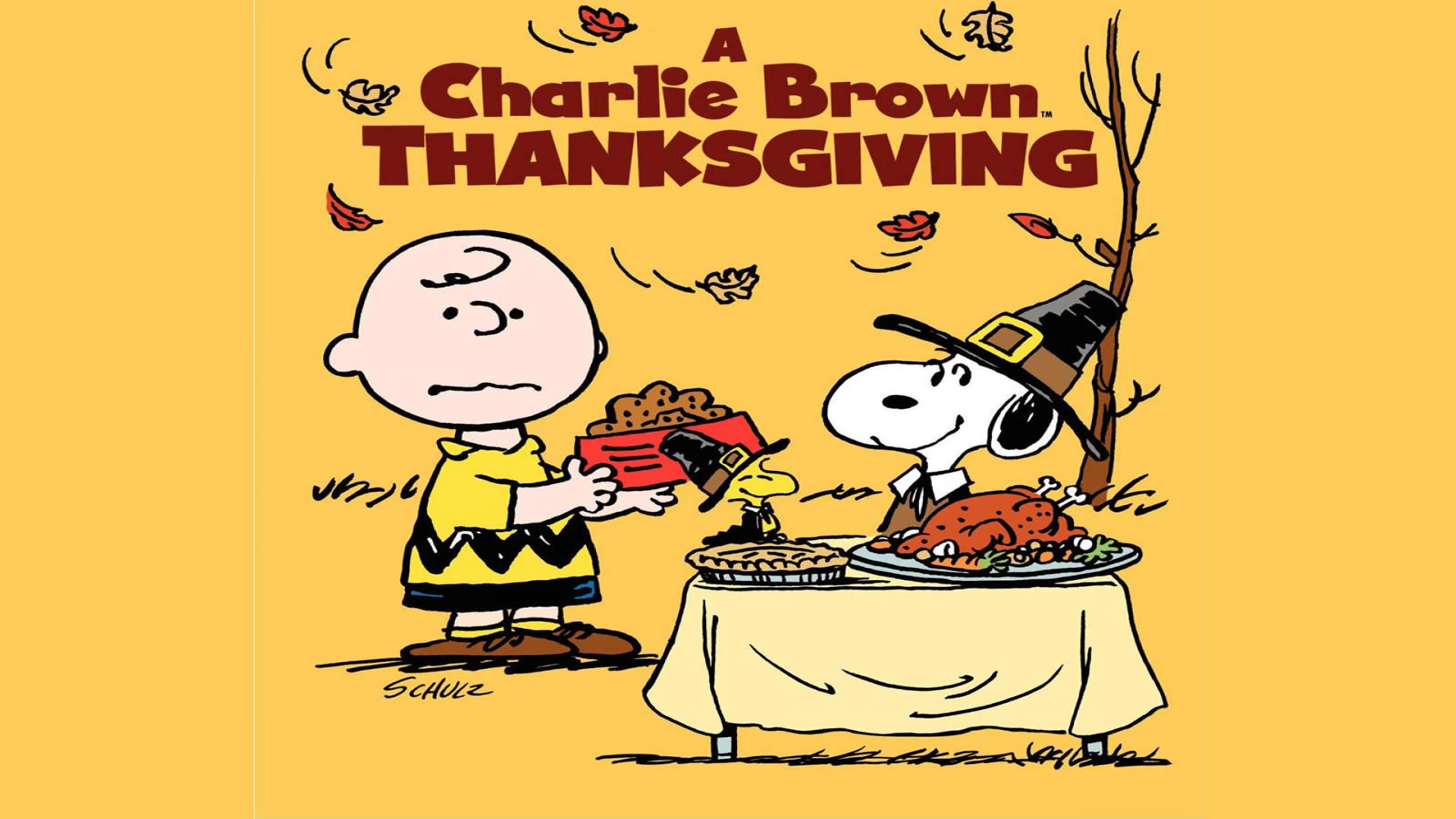 Charlie Brown Thanksgiving Background