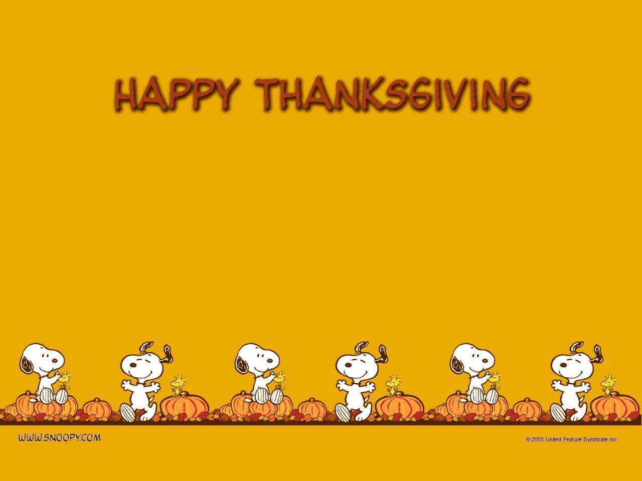 Charlie Brown Thanksgiving Background