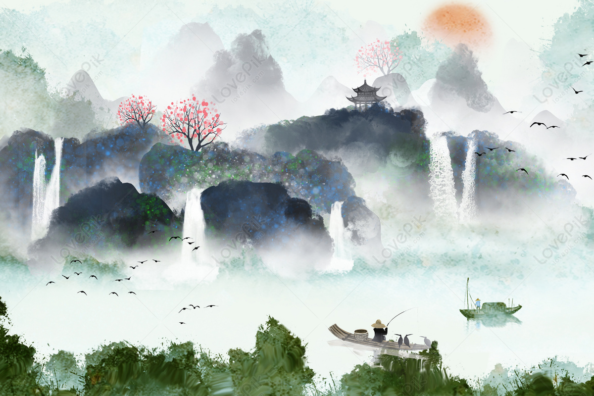 Chinese Landscape Background