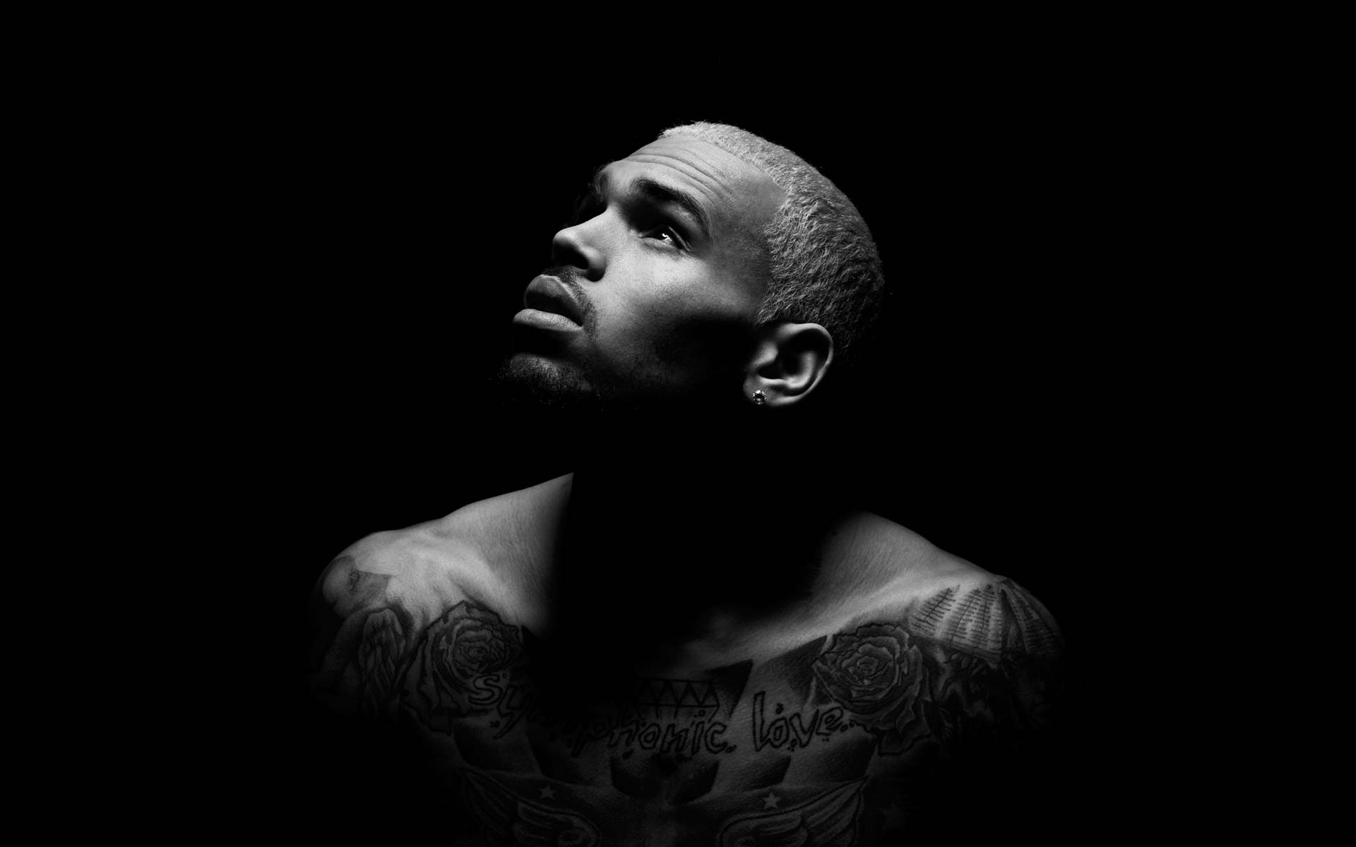 Chris Brown White Background