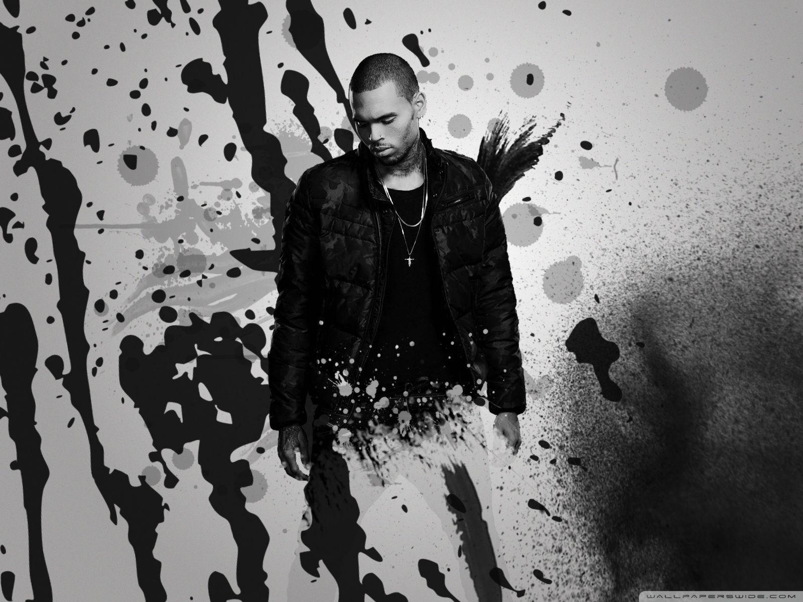 Chris Brown White Background