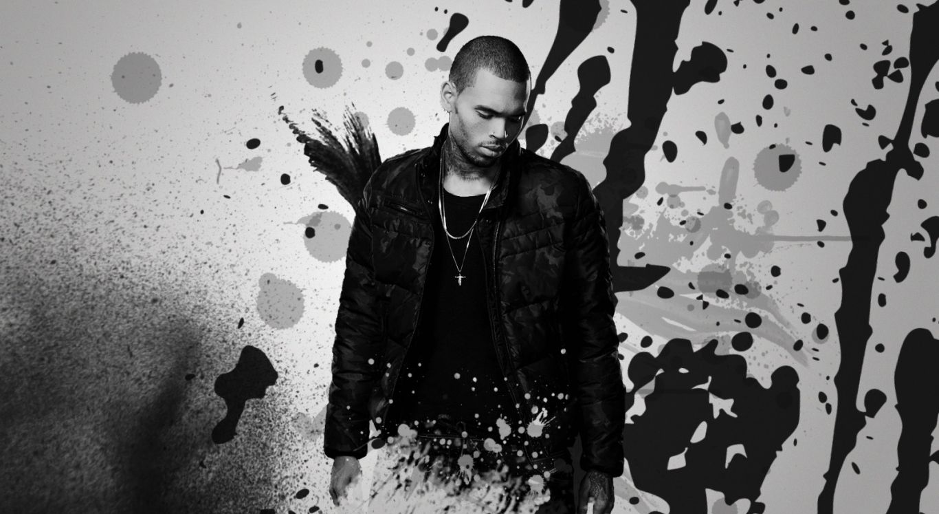 Chris Brown White Background