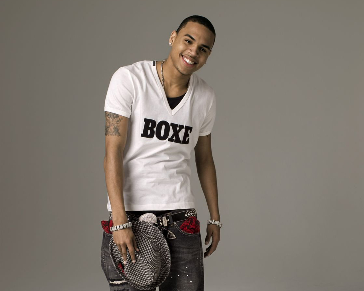 Chris Brown White Background