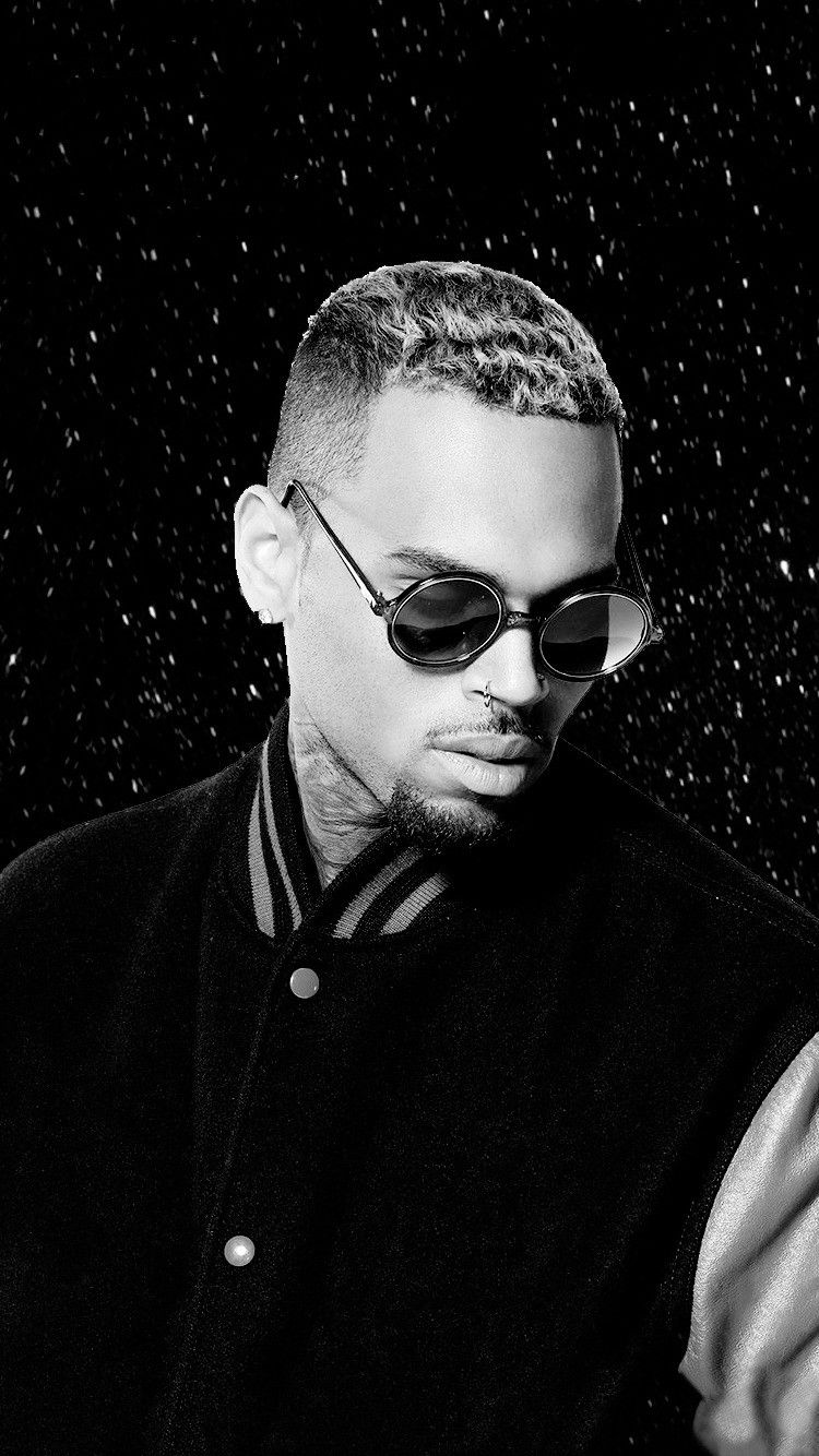 Chris Brown White Background