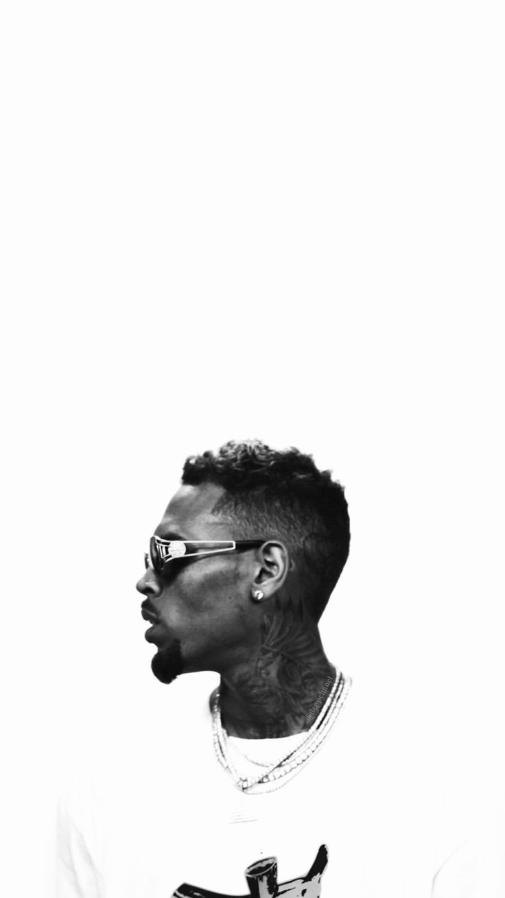 Chris Brown White Background