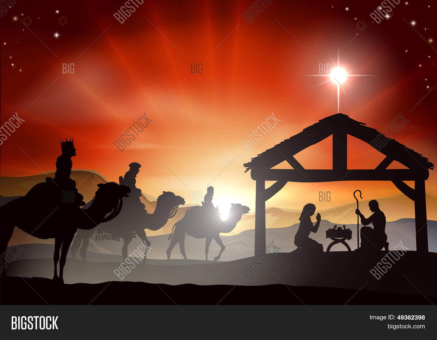 Christian Nativity Christmas Background