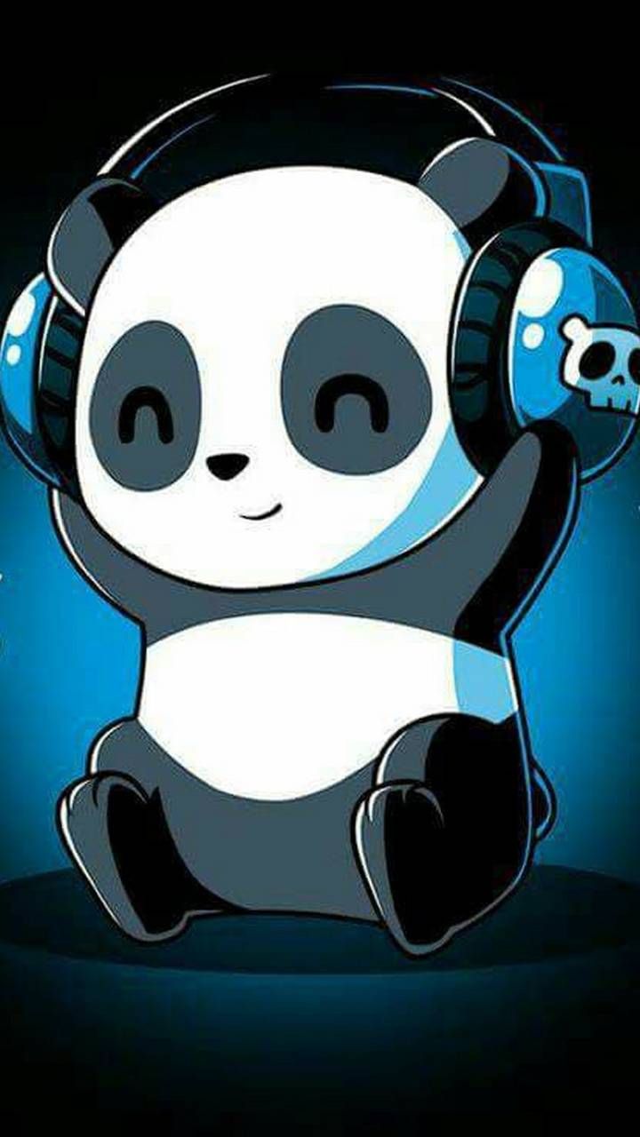 Cute Animated Panda Background