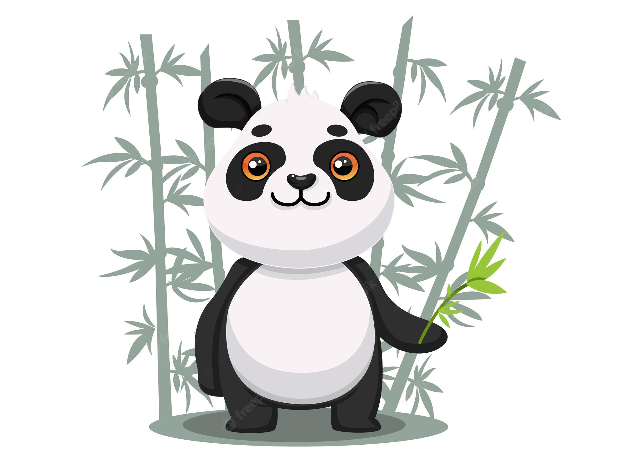 Cute Animated Panda Background