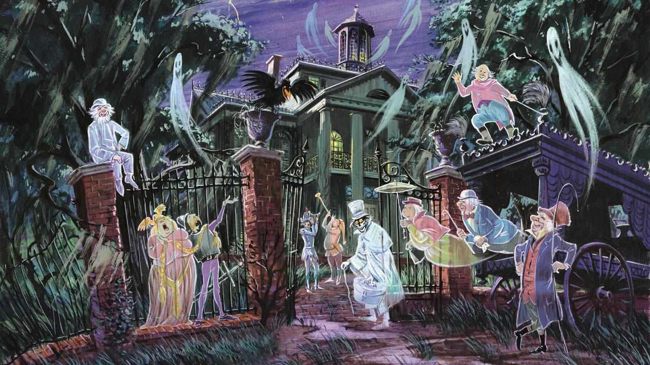 Disney Haunted Mansion Background