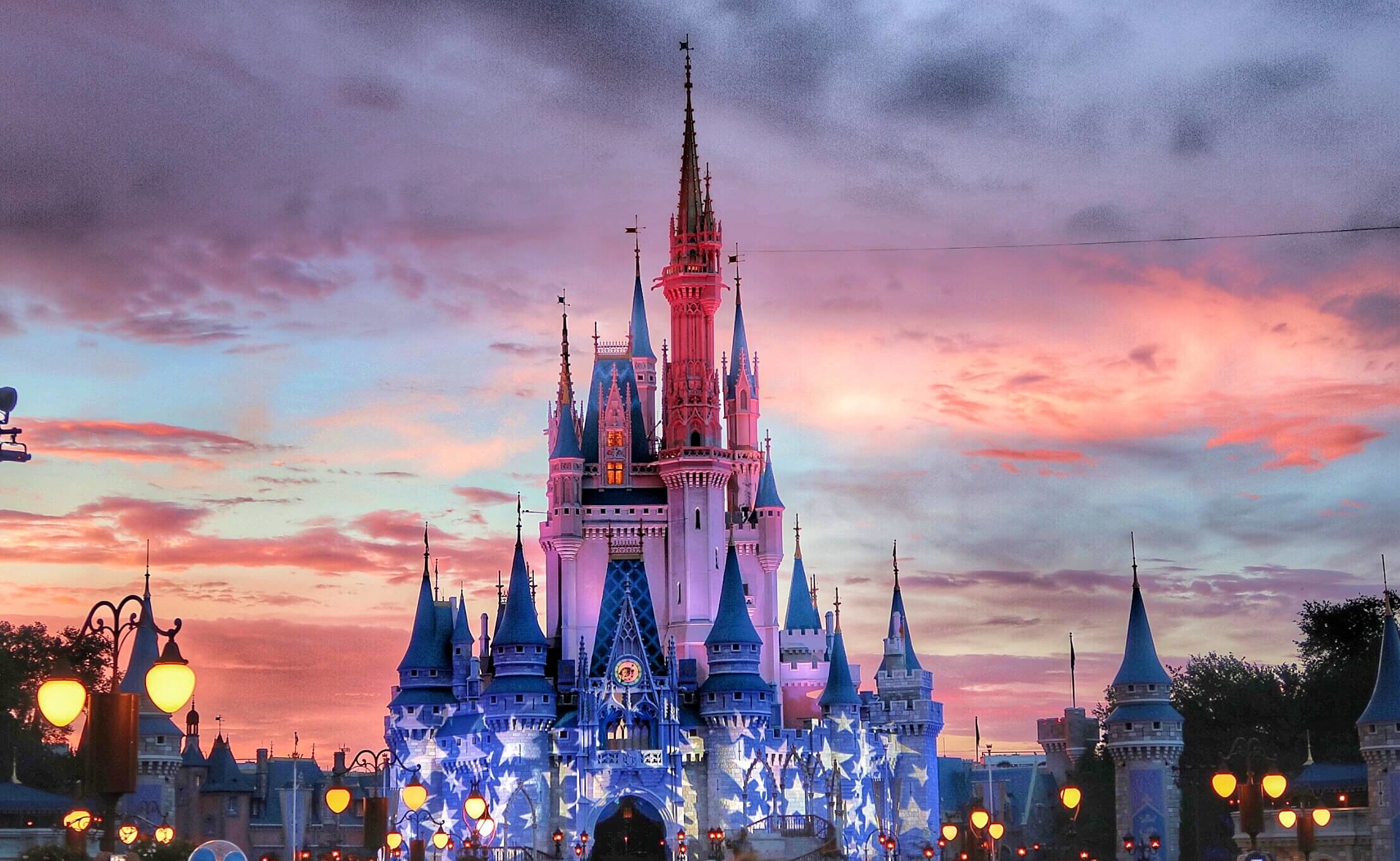 Disney World Castle Background