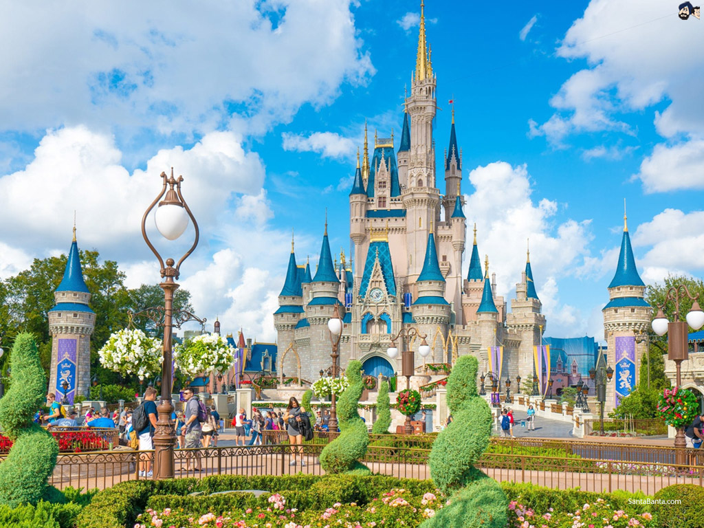 Disney World Castle Background