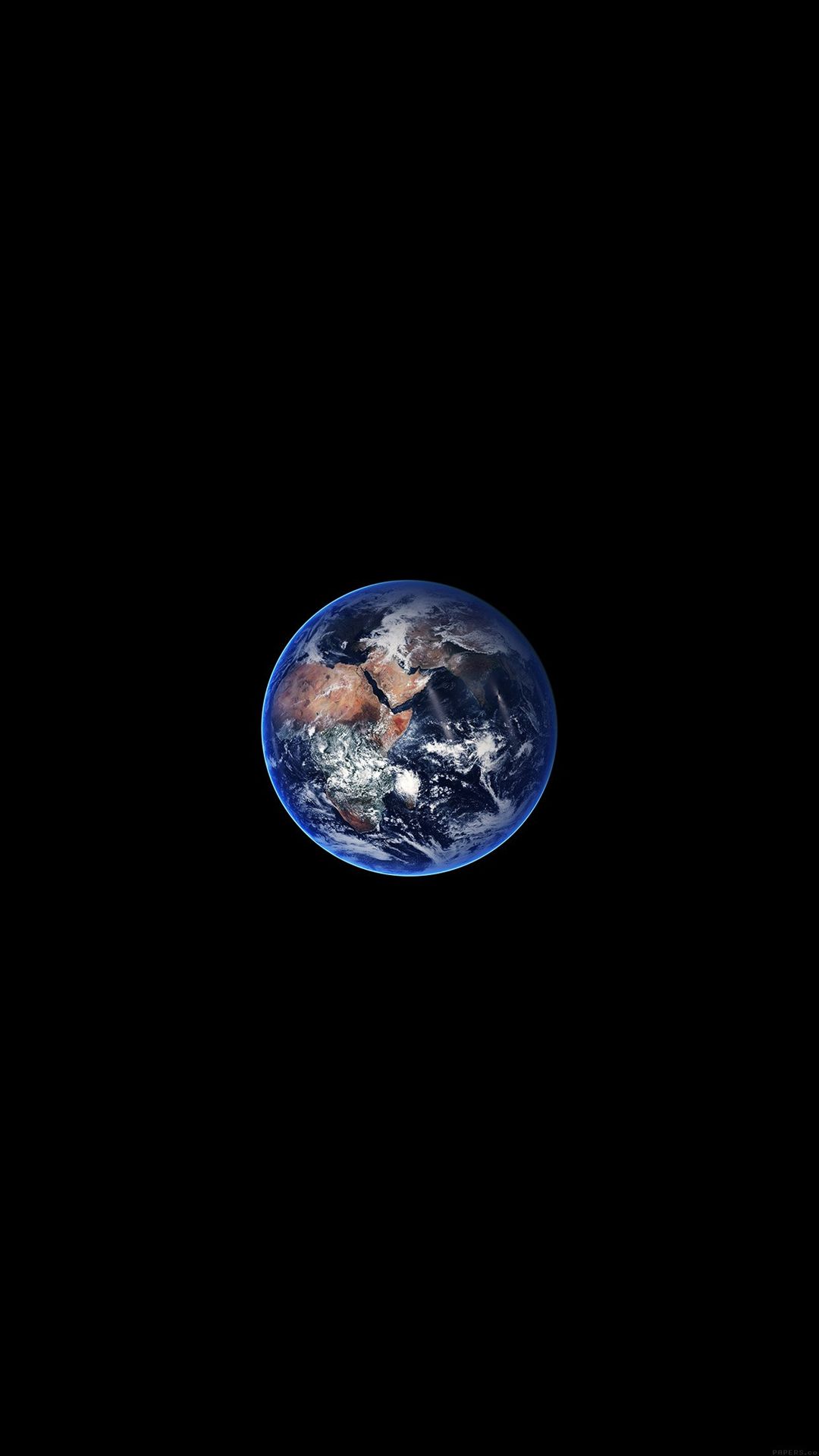 Earth Black Background