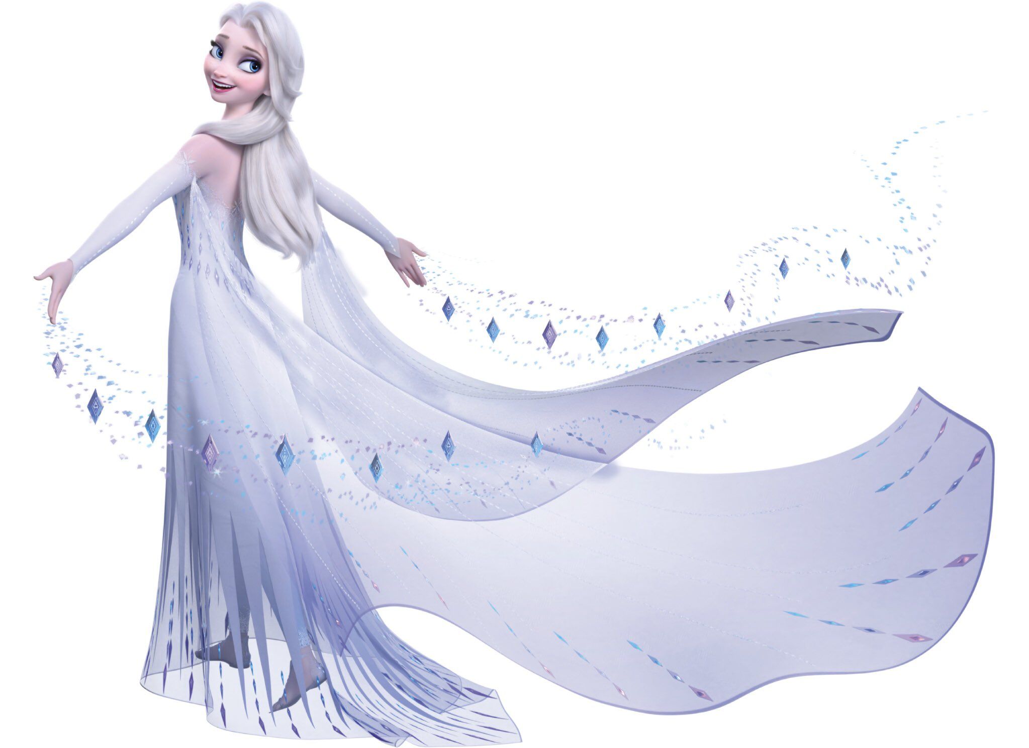 Elsa White Background