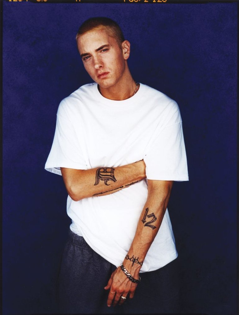 Eminem White Background